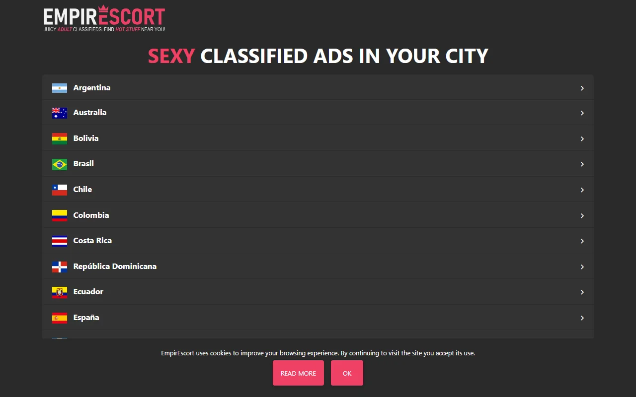 Screenshot: Empireescort Screenshot of Empireescort